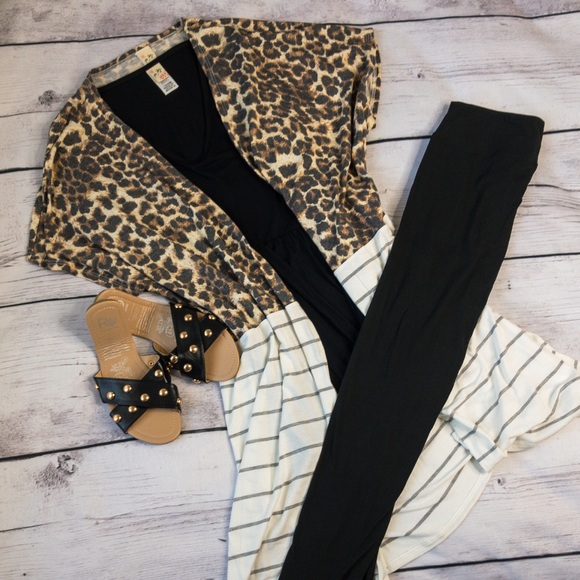 Leopard Stripe Cardigan - Picture 2 of 3